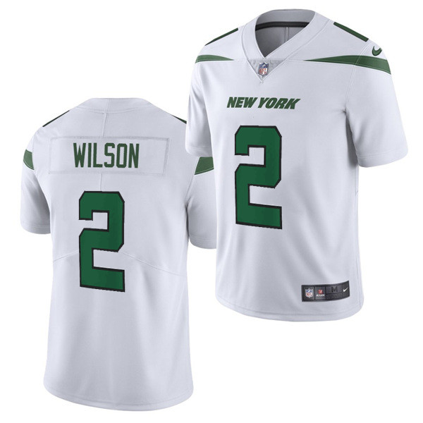 Men's New York Jets #2 Zach Wilson 2021 White Vapor Untouchable Limited Stitched NFL Jersey